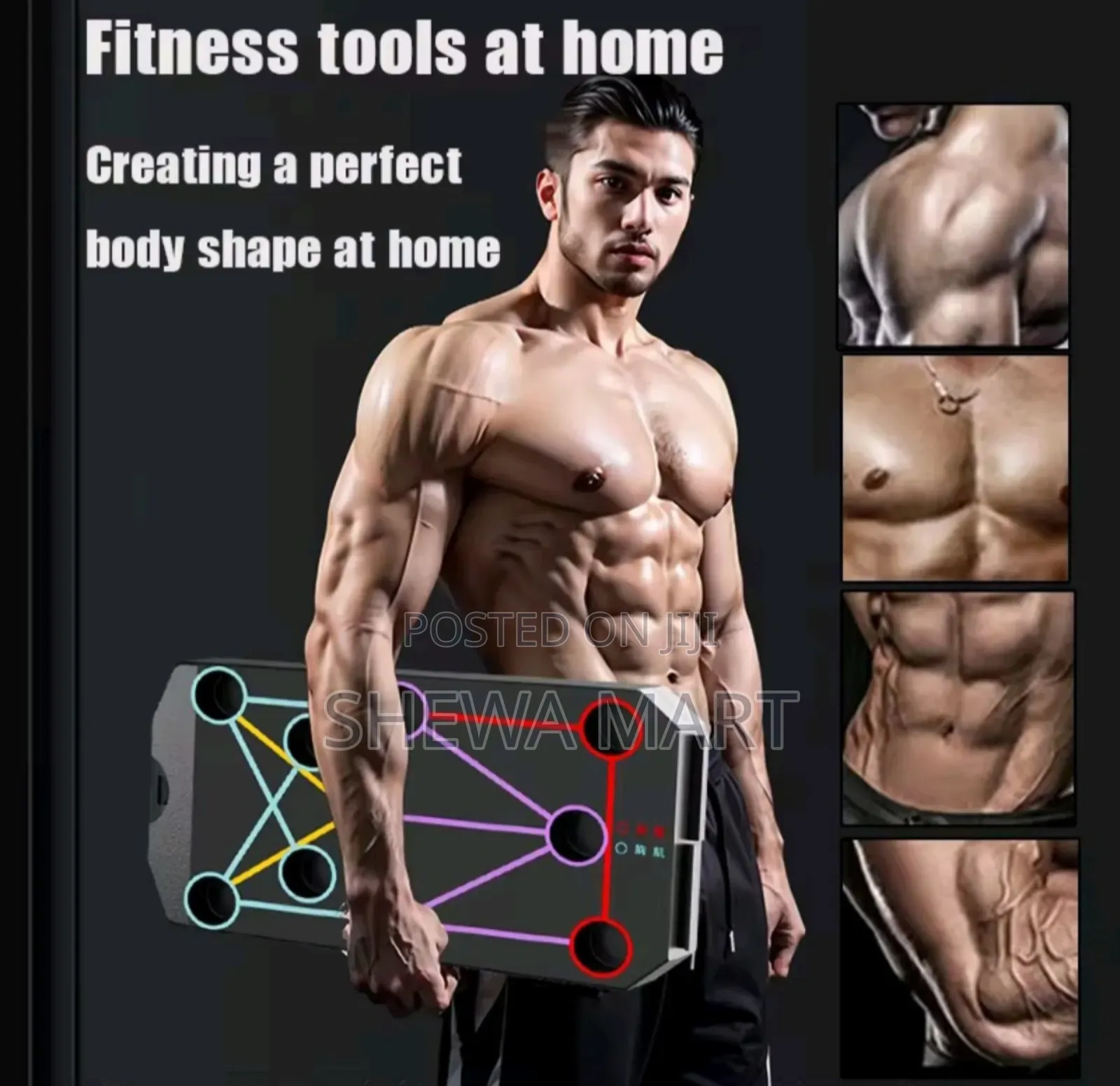 Multi-Functional Home Fitness Equipment, Ergonomic Push-Up Training