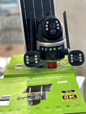 ባለ 3 ሌንስ ሶላር ፓናል ያለው መብራት ቢጠፋ ማይቋረጥ Security Camera Imou Hikvision Mi
