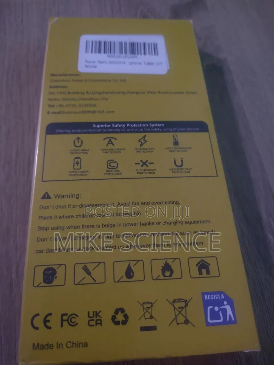 Super Fast Charge 20,000mah (22.5w) Powerbank 1 Usb C And 2 Usb A Port