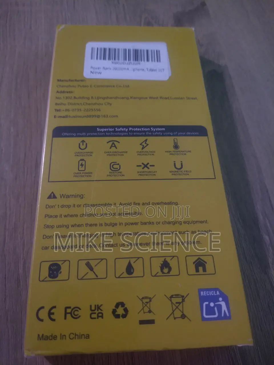 Super Fast Charge 20,000mah (22.5w) Powerbank 1 Usb C And 2 Usb A Port