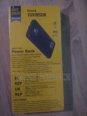 Super Fast Charge 20,000mah (22.5w) Powerbank 1 Usb C And 2 Usb A Port