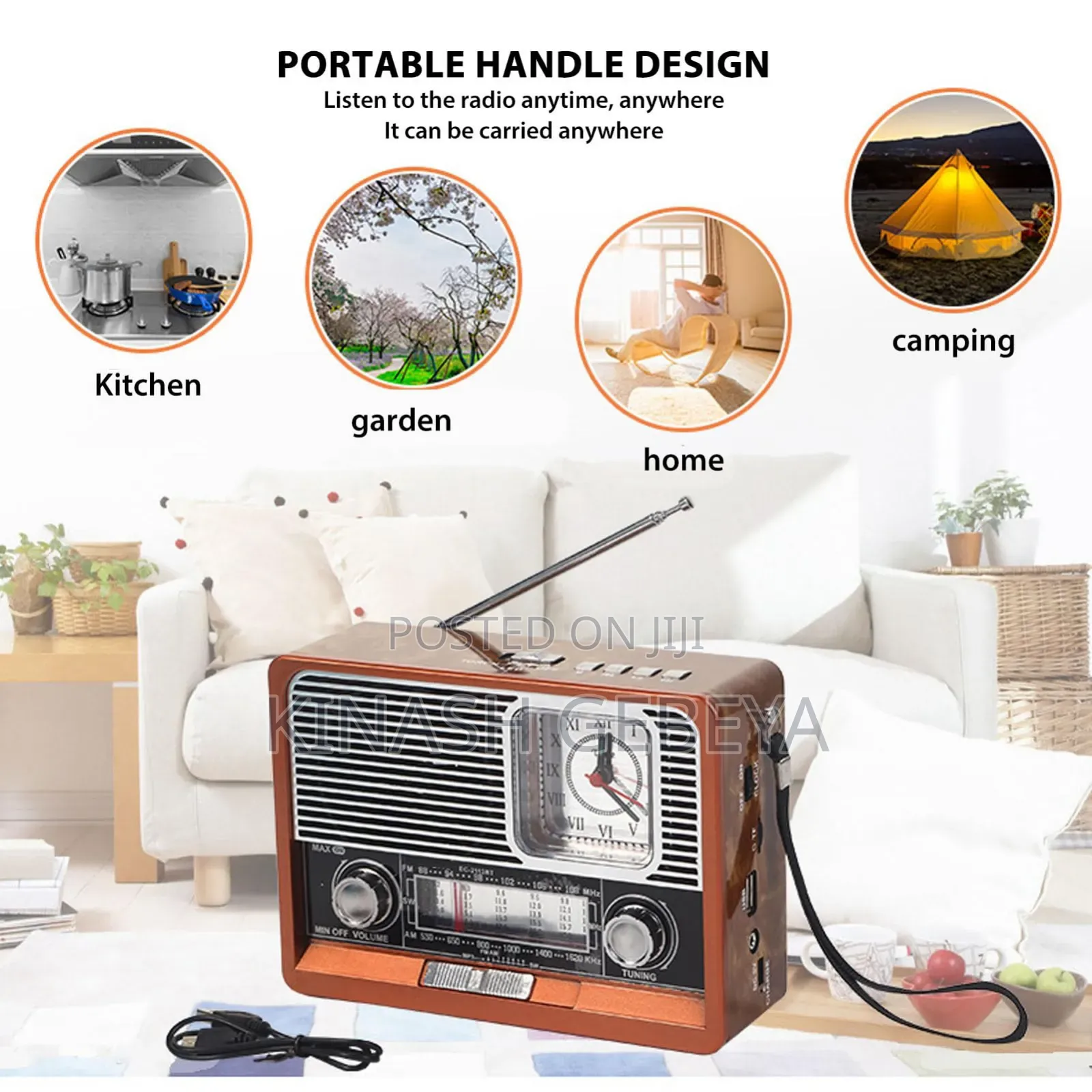 Portable Radio With Bluetooth Speaker