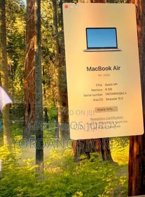 Photo - New Laptop Apple MacBook Air 2020 M1 8GB Apple M1 SSD 256GB