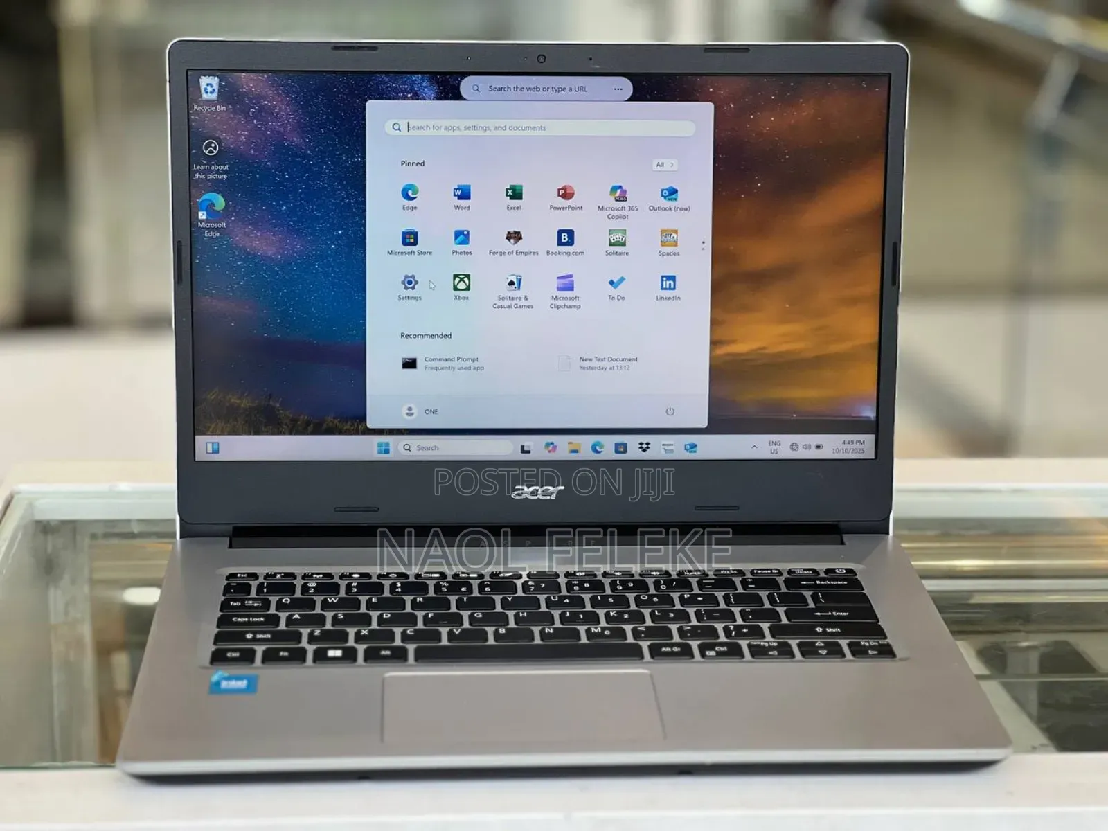 Laptop Acer Aspire 5 8GB Intel Celeron SSD 128GB