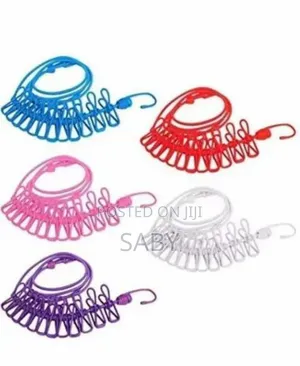 Multicolour Elastic Proffitos Clip Cloth Drying Rope