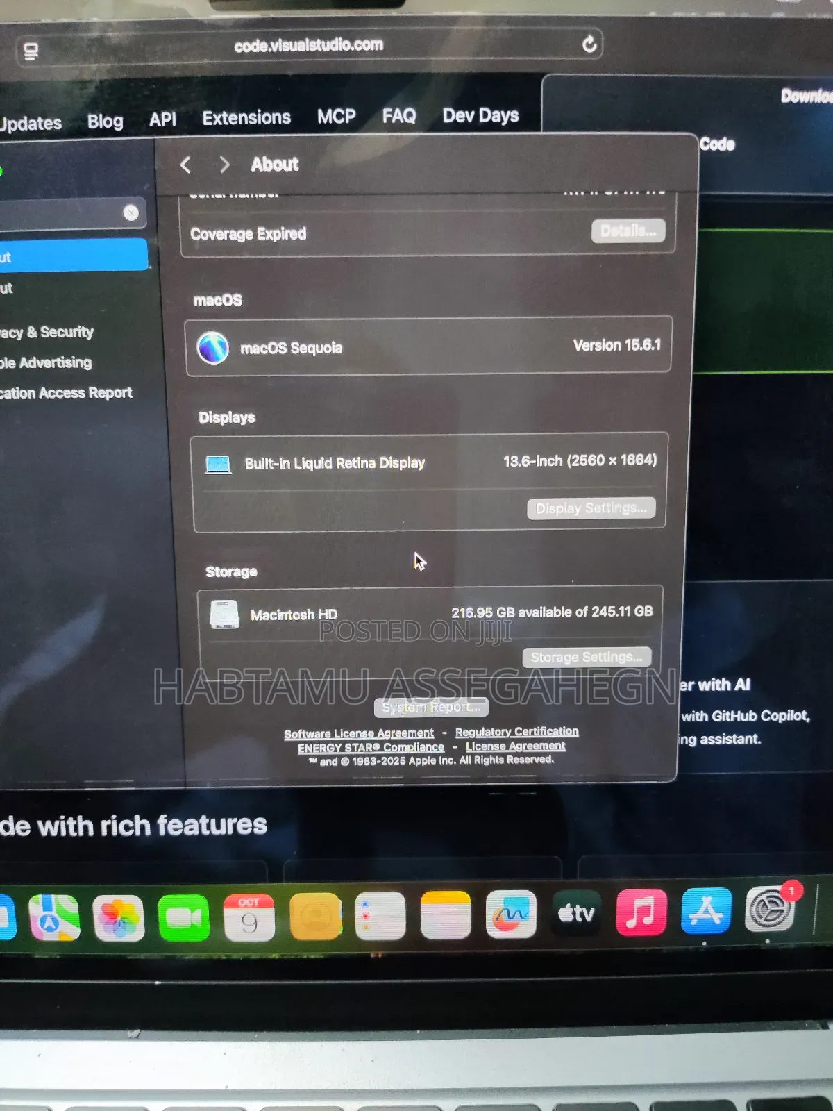 Laptop Apple MacBook Air 2022 M2 8GB Apple M2 Ultra SSD 256GB