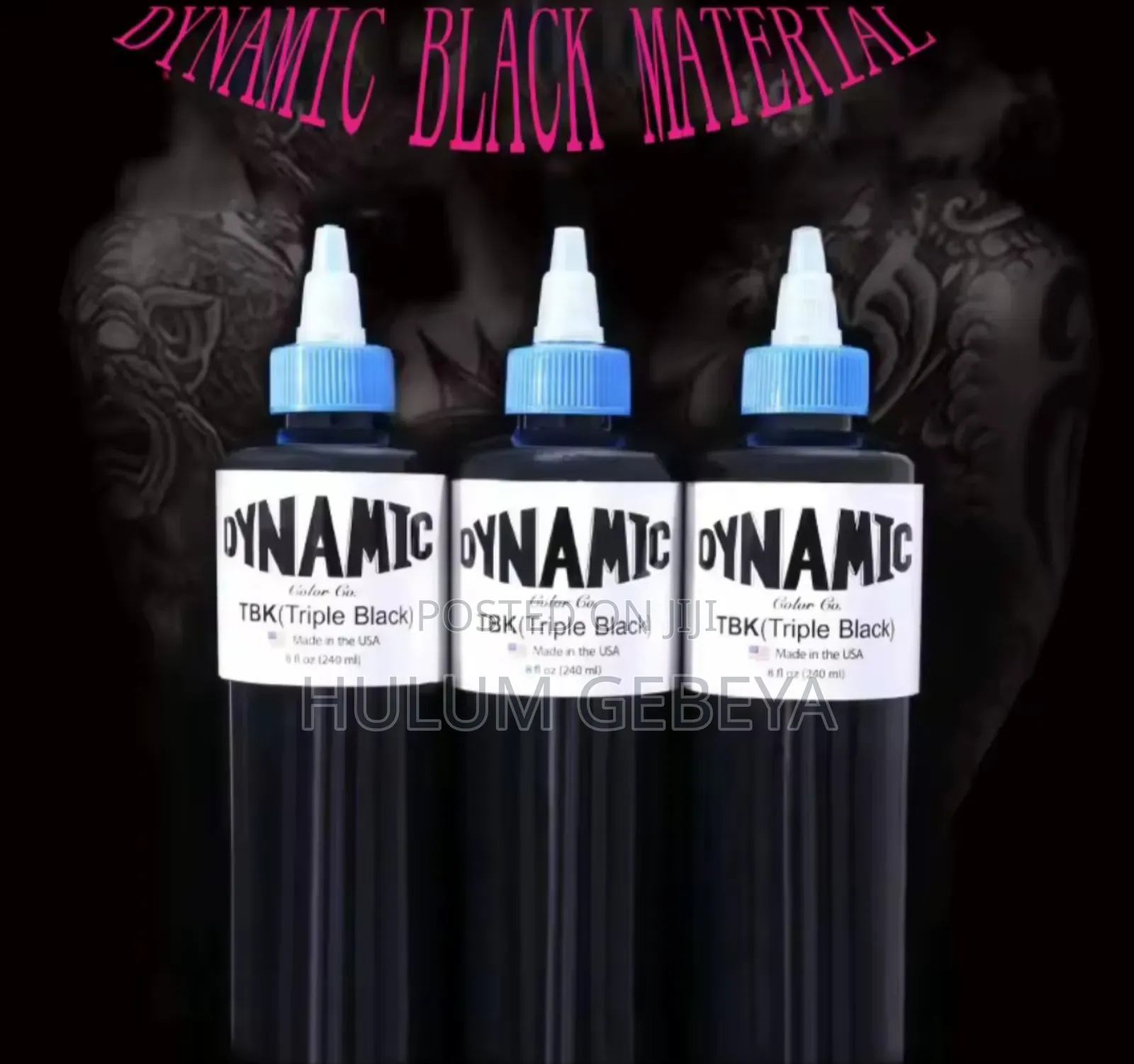 Dynamic Tbk(Triple Black) የንቅሳት ቀለም