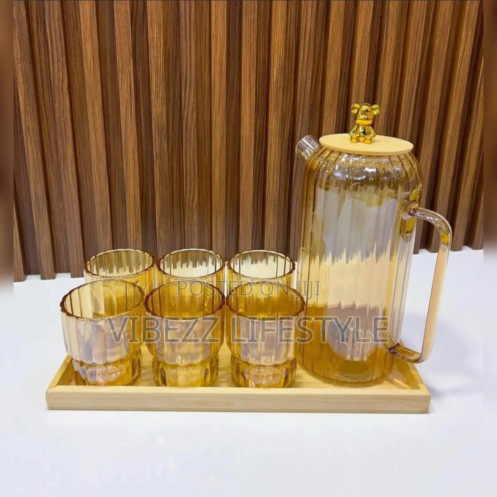 7pc Glass Water Set