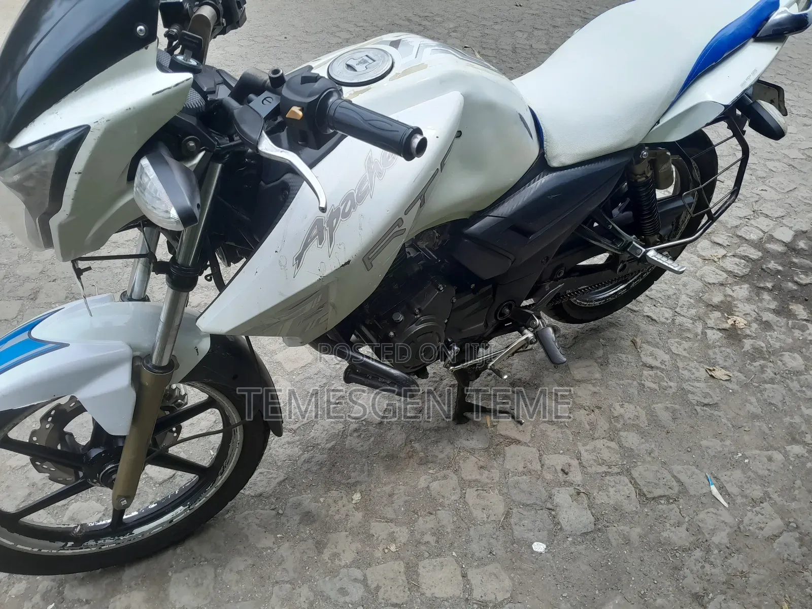 New TVS Apache 180 RTR 2017 White