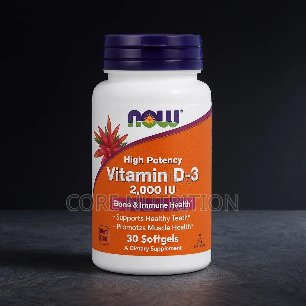 D3 , 2000iu , 30 Softgels
