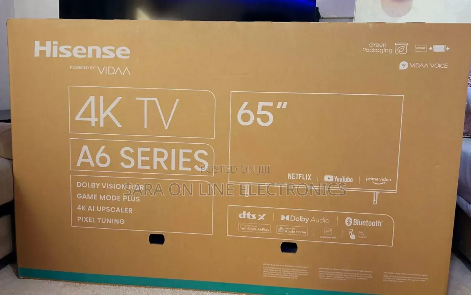 Hisence 65" A6 Series New 2025 10 Years Warranty Free Delivery