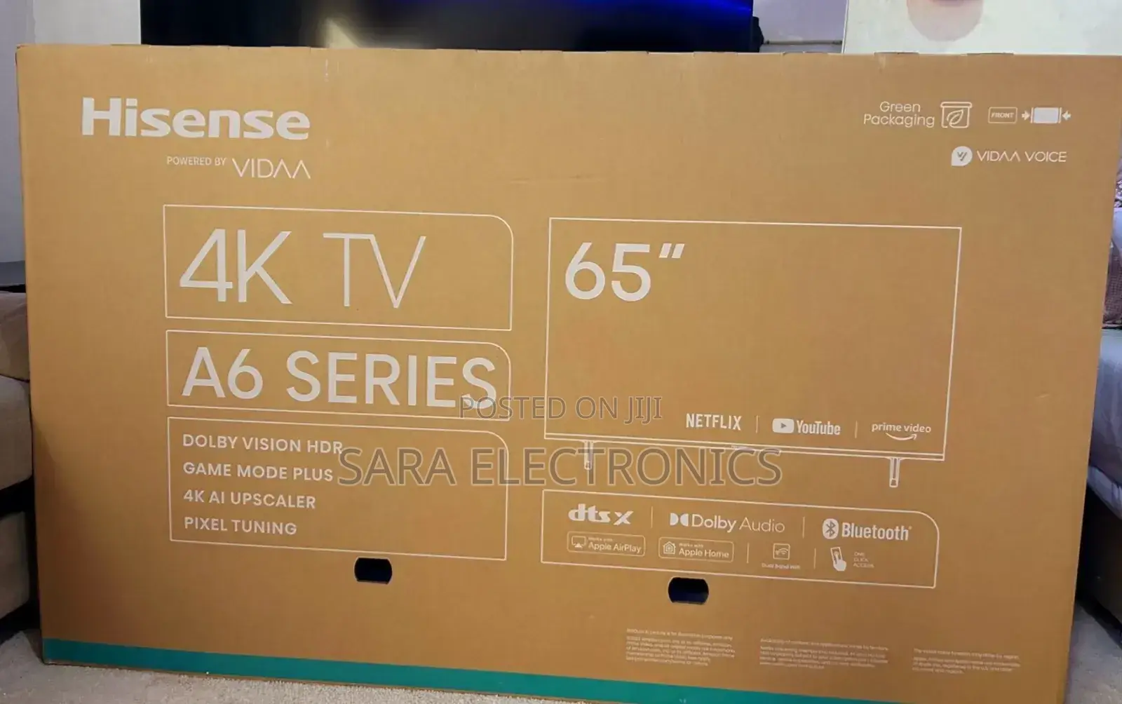 Hisence 65" A6 Series New 2025 10 Years Warranty Free Delivery