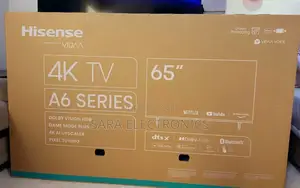 Hisence 65" A6 Series New 2025 10 Years Warranty Free Delivery