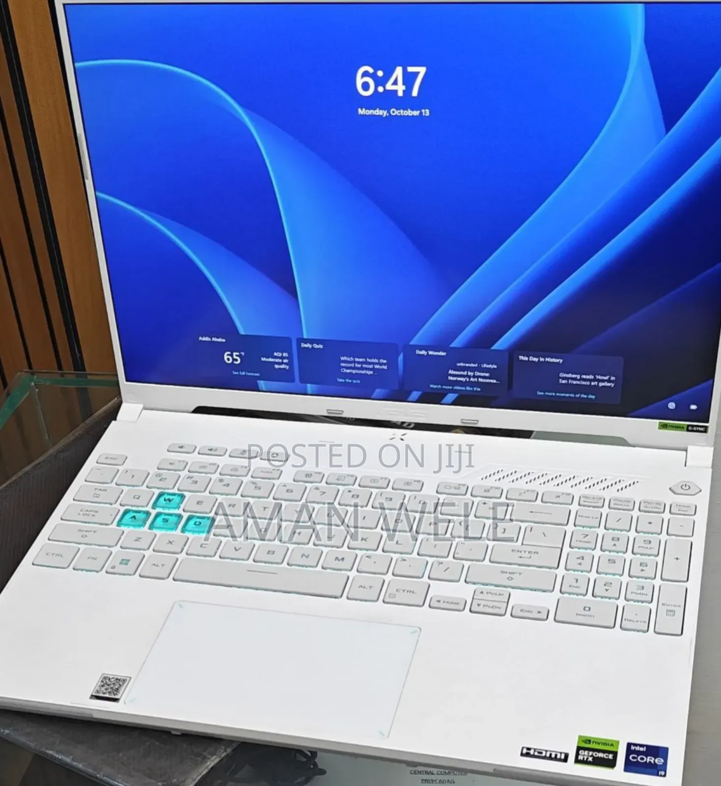 New Laptop Asus ROG Strix G15 32GB Intel Core I9 SSD 1T