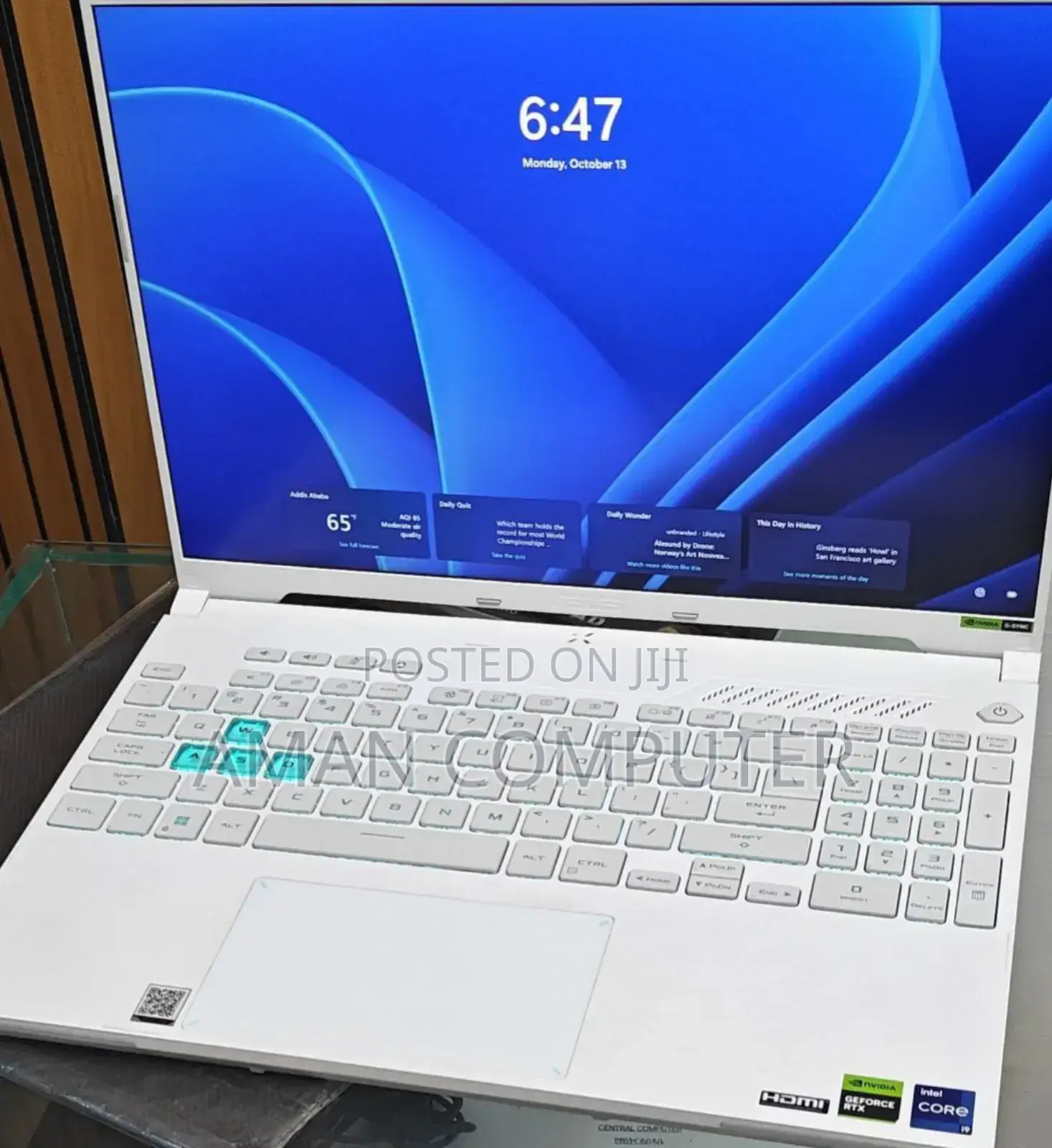 New Laptop Asus ROG Strix G15 32GB Intel Core I9 SSD 1T