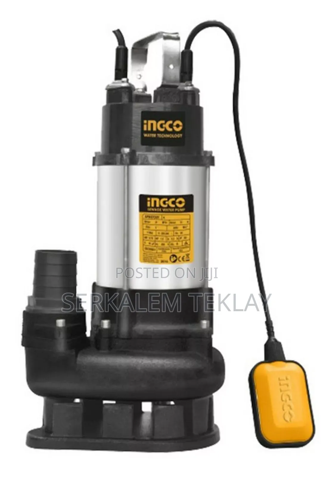 Ingcco 1hp Sewage Water Pump
