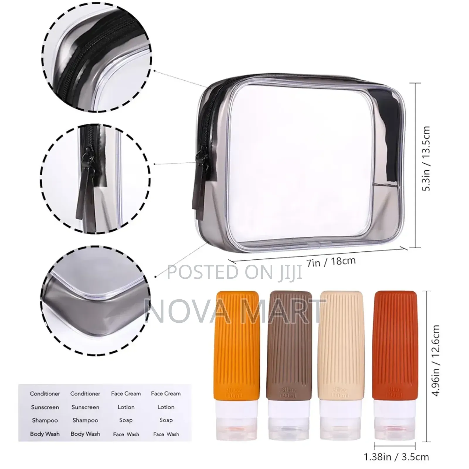 4pcs Travel Squeeze Bottle