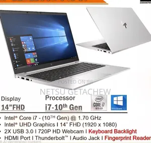 New Laptop HP EliteBook 840 G7 16GB Intel Core I7 SSD 512GB