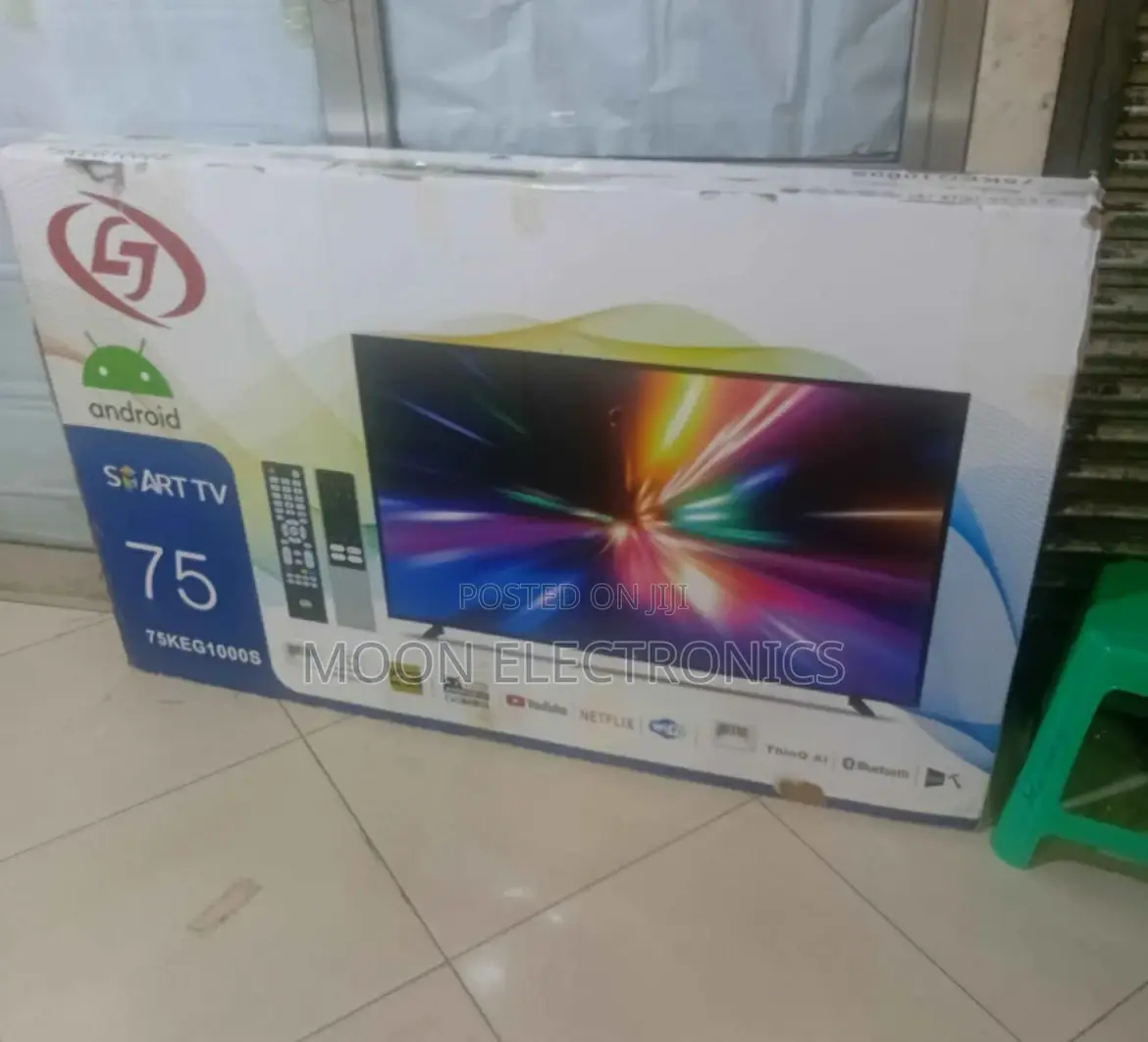 Lj 75” Smart Android Tv – Ultra Hd Big Screen Experience!