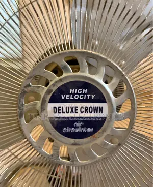  Delux Crown Standing Fan – Powerful Cooling Elegant Design!