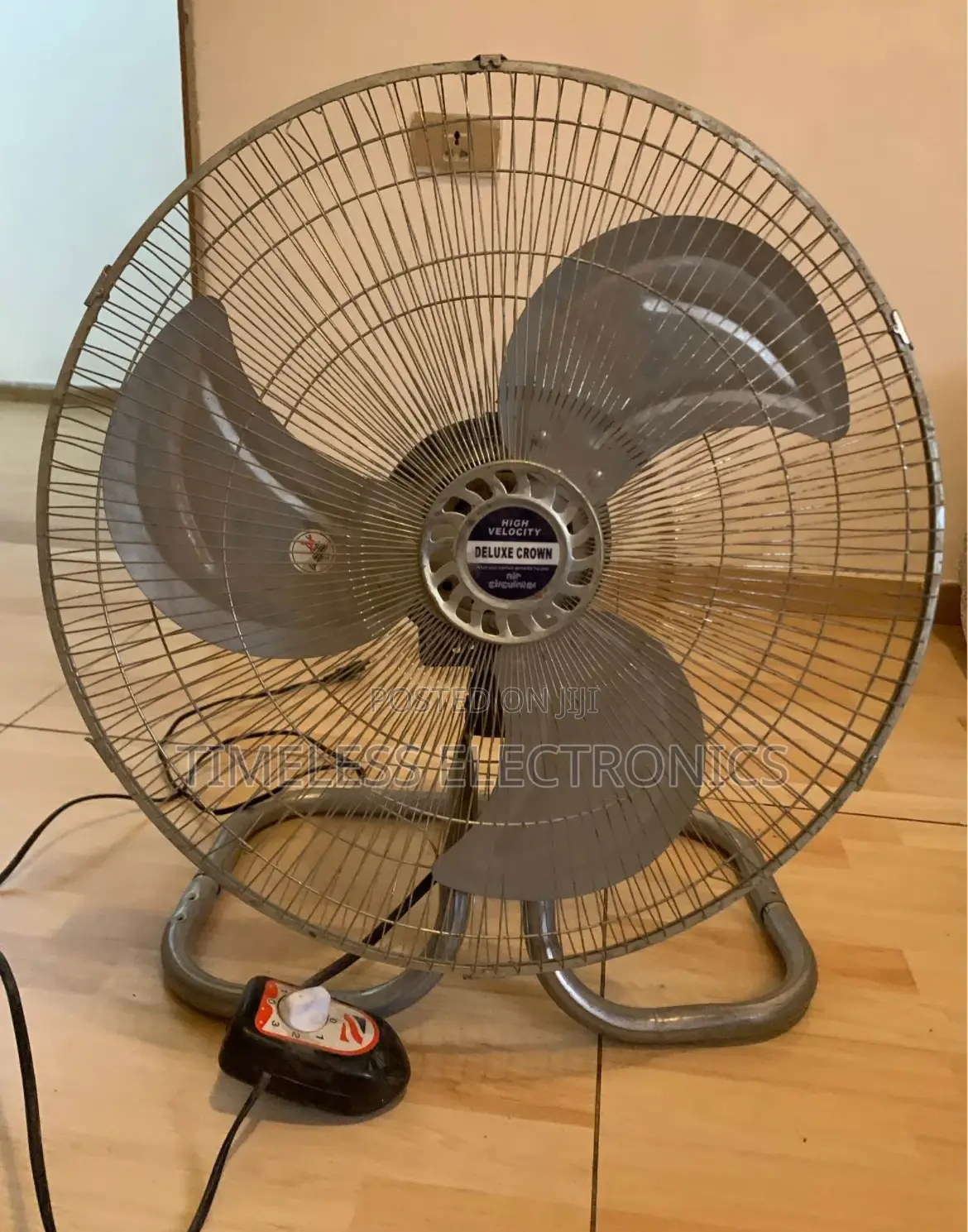  Delux Crown Standing Fan – Powerful Cooling Elegant Design!