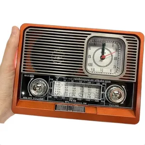 Photo - Portable Radio With Bluetooth Speaker Led(Classic Radio Wireless Audio