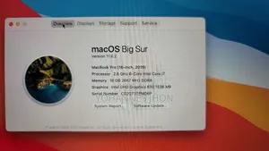 New Laptop Apple MacBook Pro 2019 16GB Intel Core I7 SSD 512GB