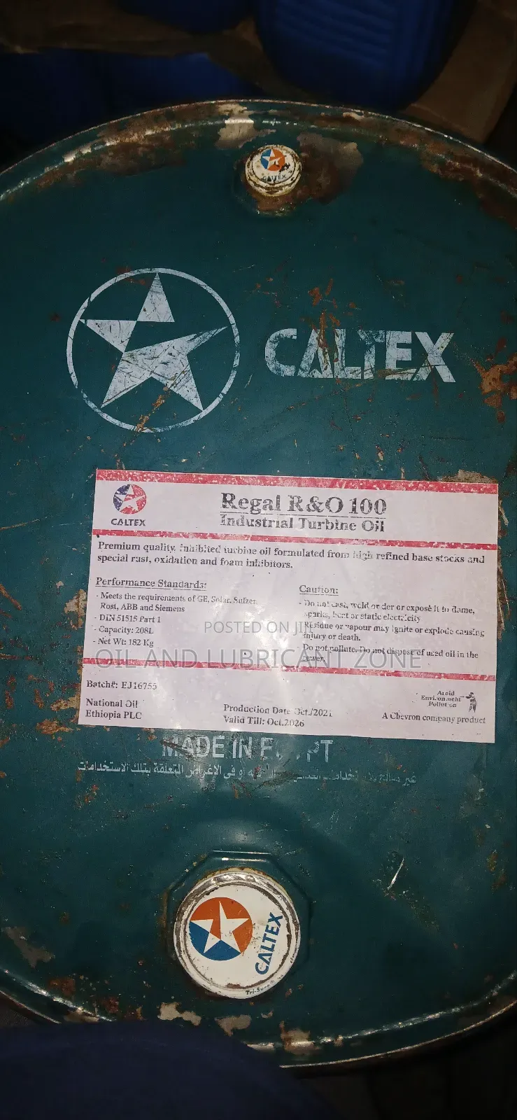 Regal R O Indestrial Turbine Oil 100