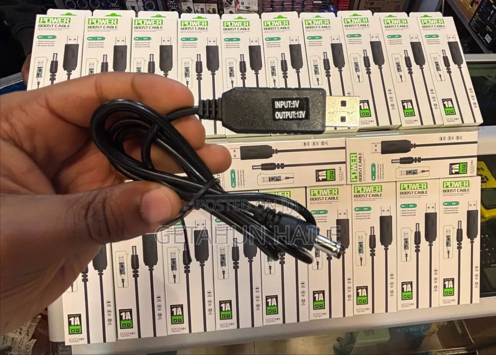 Usb Power Boost Cable (5v to 12v Converter)