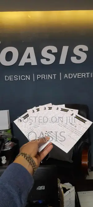 Photo - Business Card and Guarantee Letter