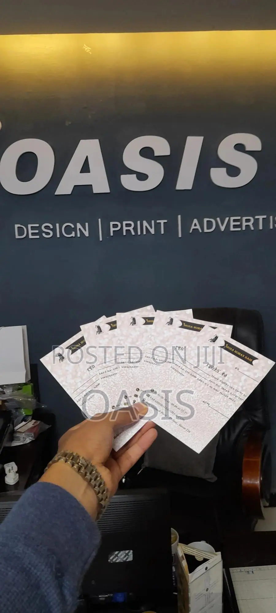 Business Card and Guarantee Letter