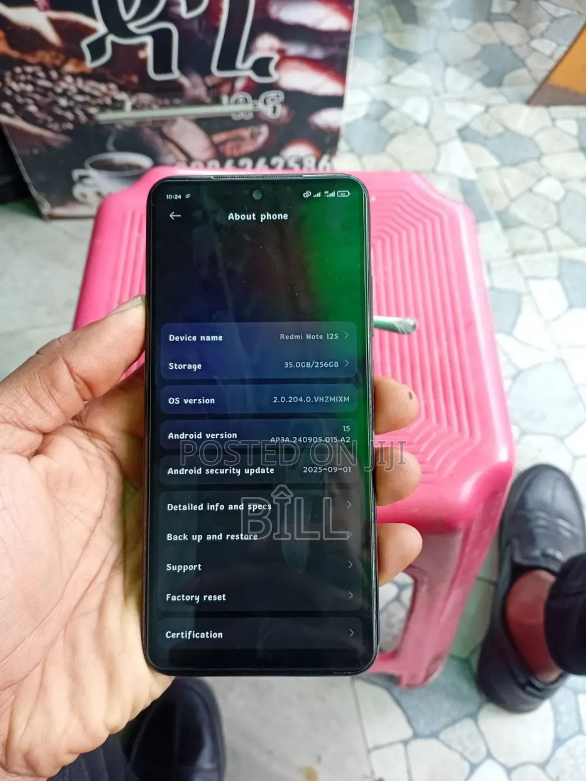 Xiaomi Redmi Note 12S 256 GB Black