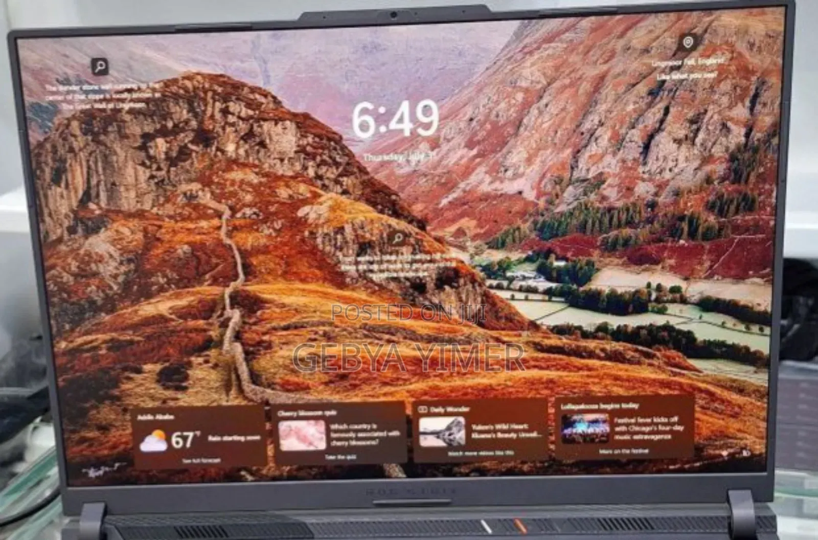 New Laptop Asus ROG Strix G16 G614 32GB Intel Core i9 SSD 1T