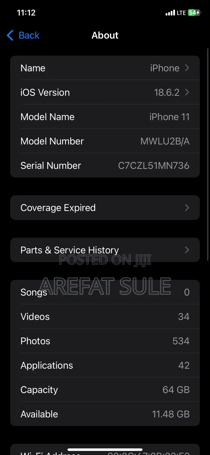 Apple iPhone 11 64 GB Gray