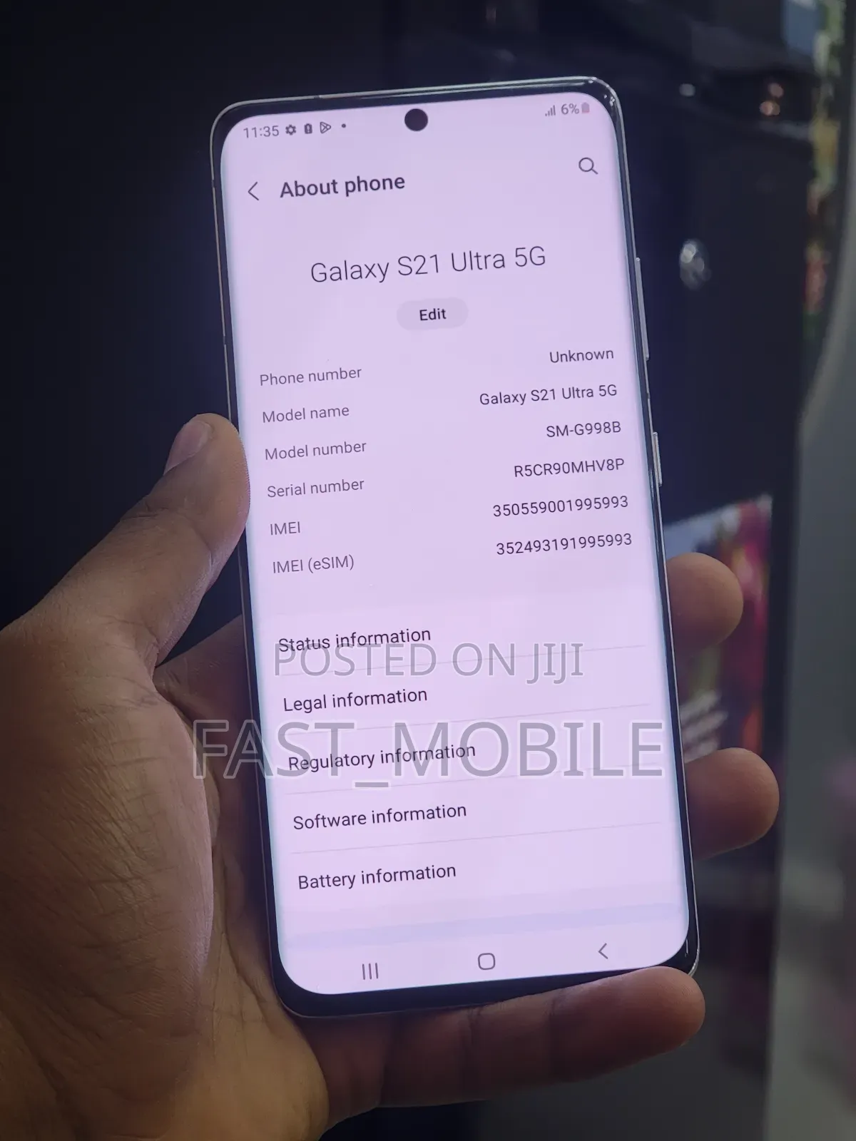 Samsung Galaxy S21 Ultra 5G 128 GB Silver