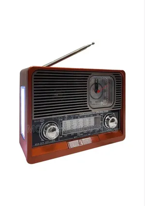 Portable Radio With Bluetooth Speaker Led Flashlight