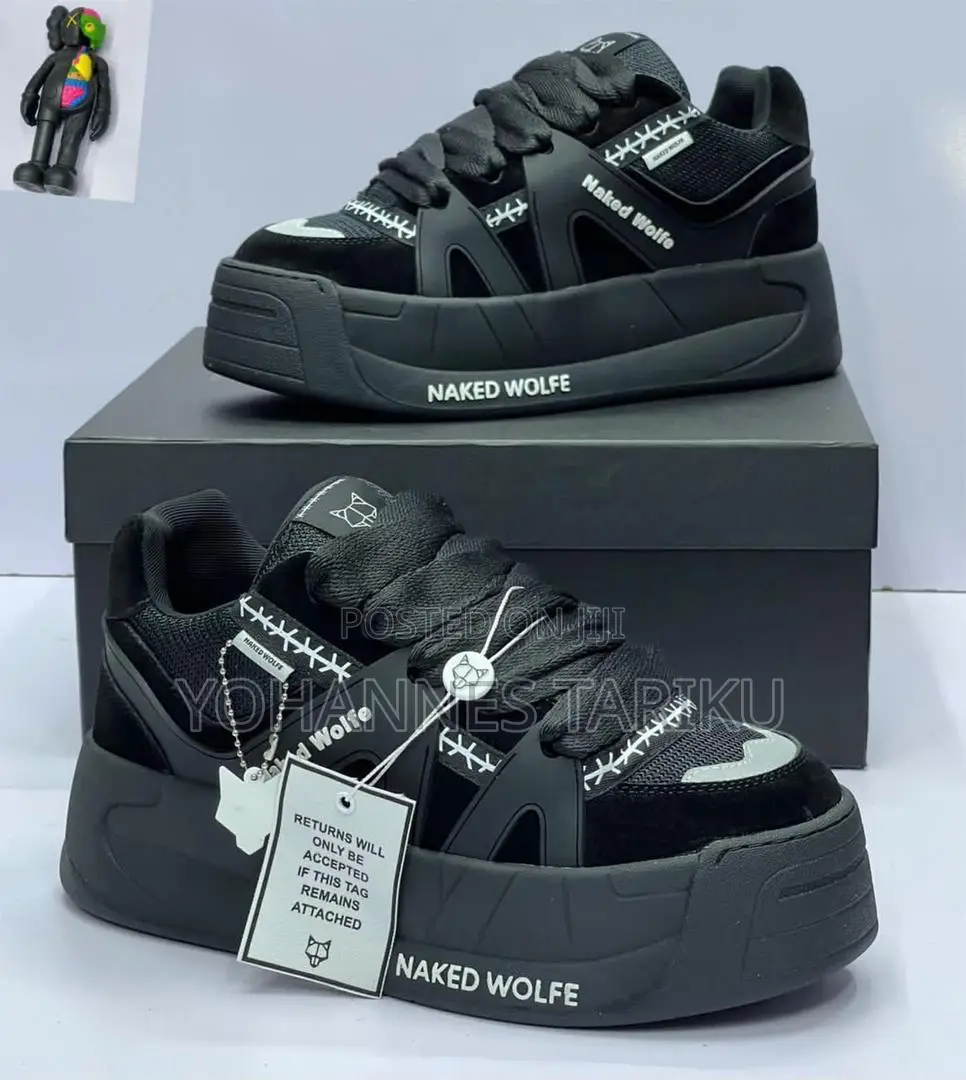 Naked Wolfe Black Colour Men's Shoe