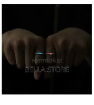 Blue Pink Luminous Ring For Couple Creative