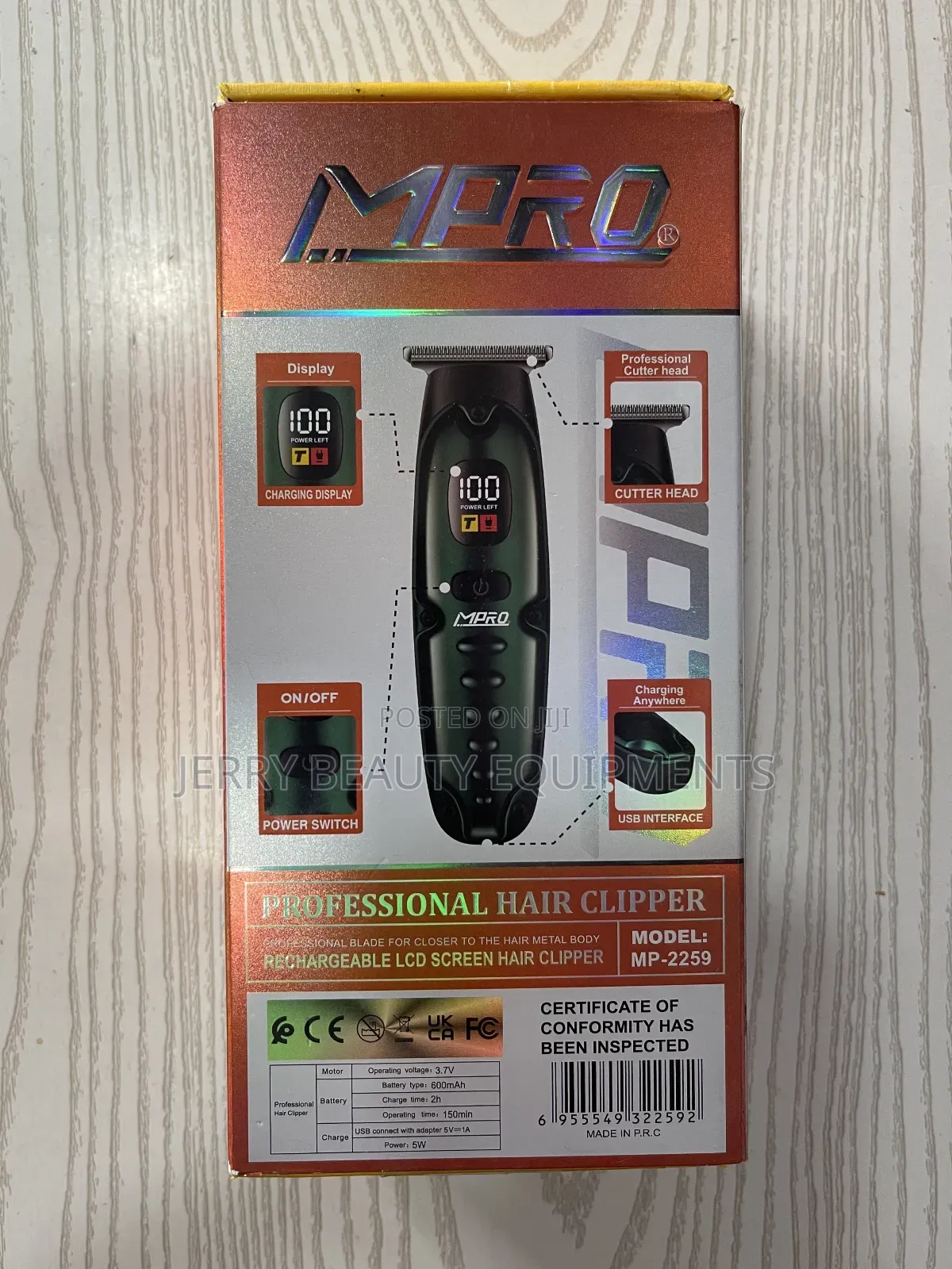 Mpro Mp-2259 Professional Hair Clipper
