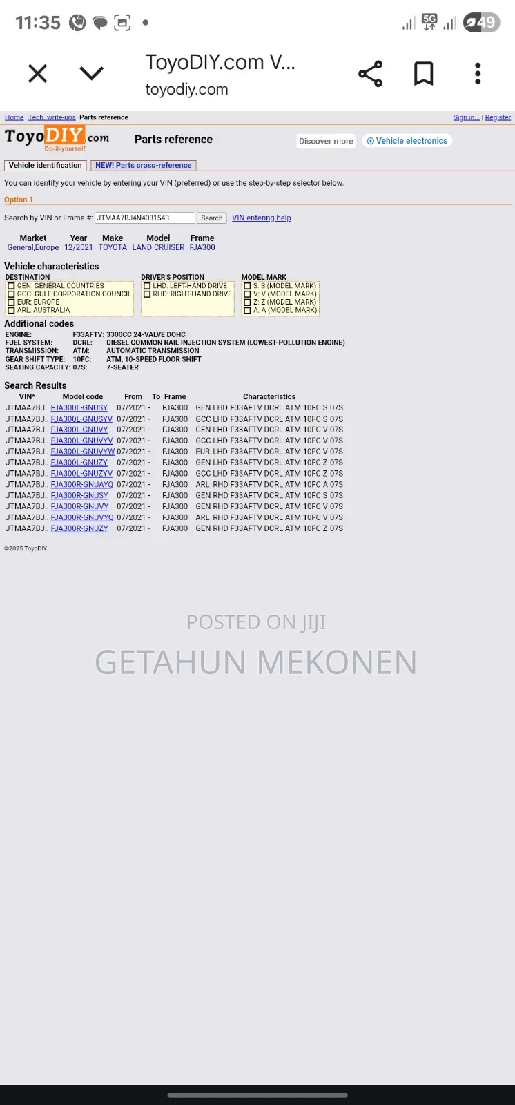 New Toyota Land Cruiser 2022 Gray