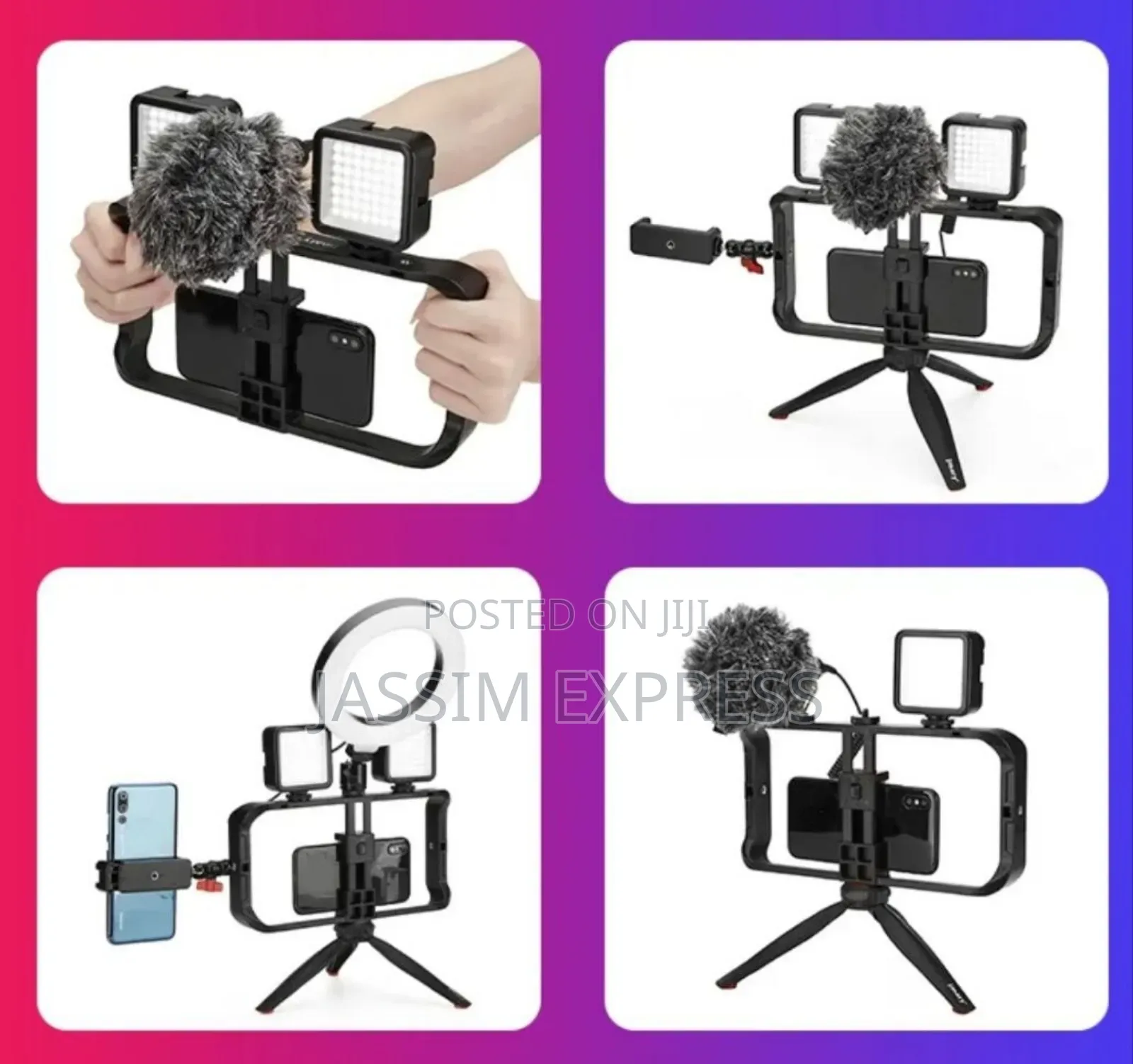 Vlogging Filmmaking Cage Stabilizer Grip Tripod Kit Handle
