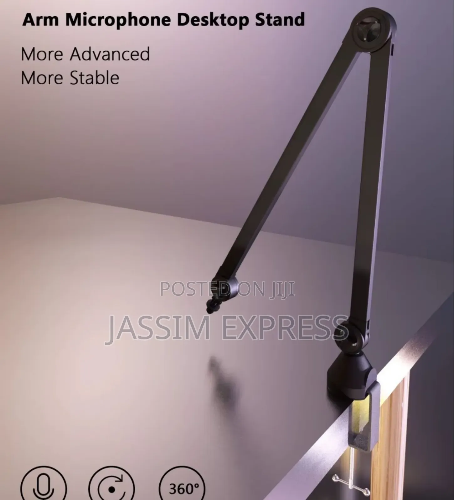 Professional Microphone Boom Arm እስከ 5kg መሸከም የሚቺል