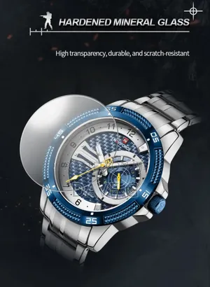 Naviforce Durable Men's Quartz Watch With Stainless