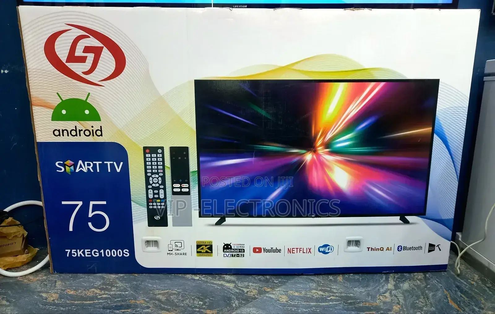 Lj 75 Inch Tv Smart Ultra Hd Android 13.0 Original Products Tv