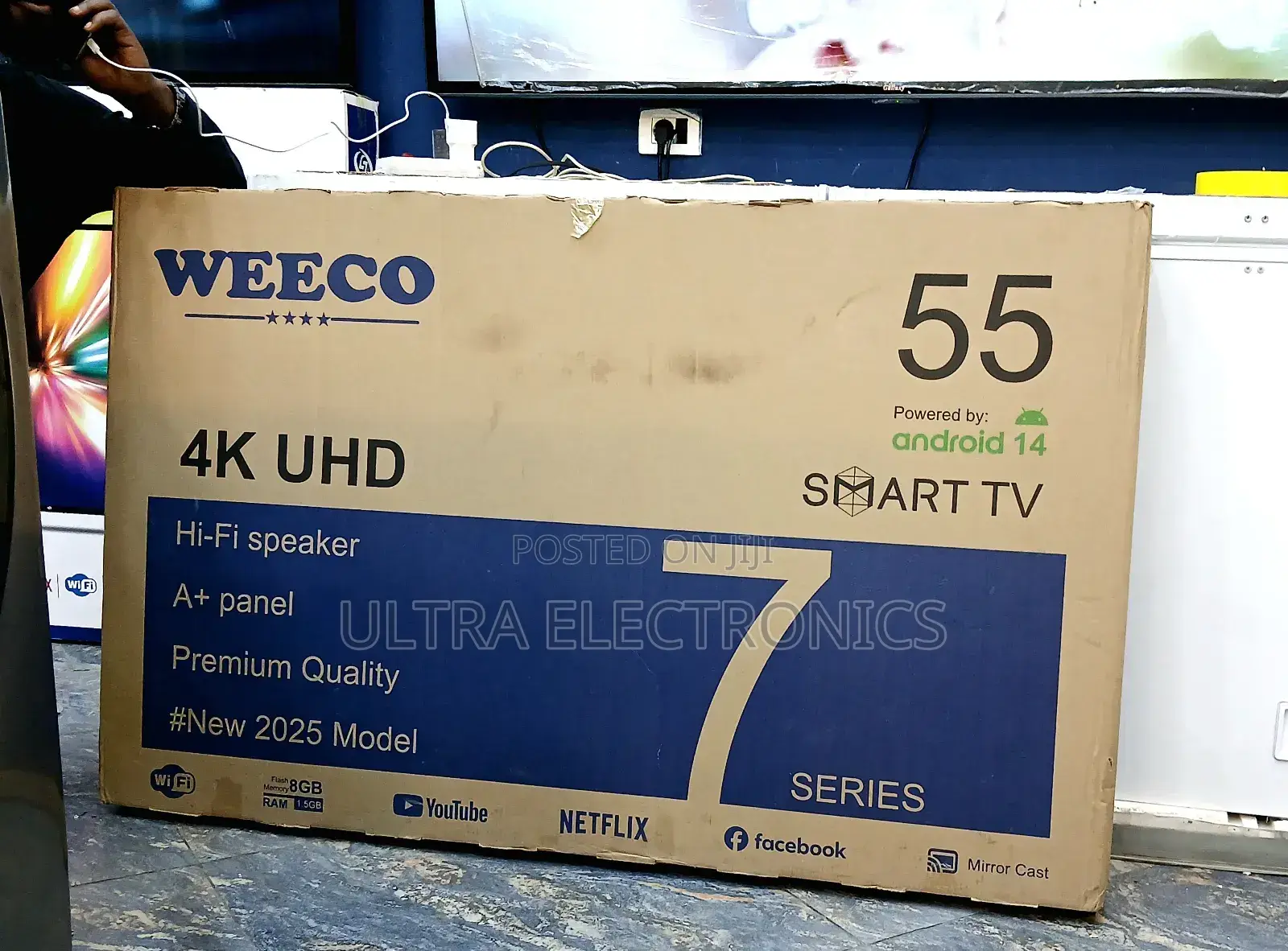 Weeco 55 Inch Smart Double Glass Smart 7 Series Tv