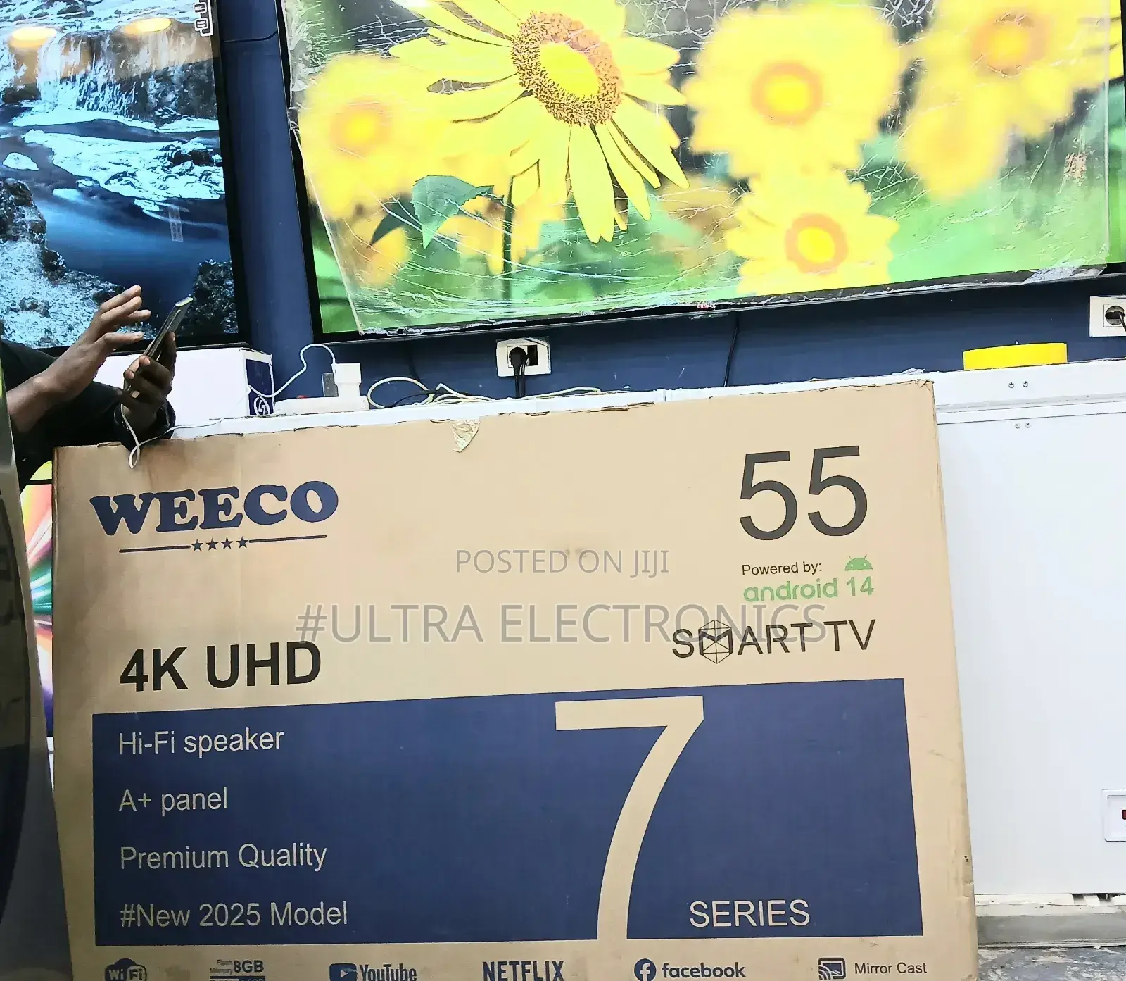 Weeco 55 Inch Smart Double Glass Smart 7 Series Tv