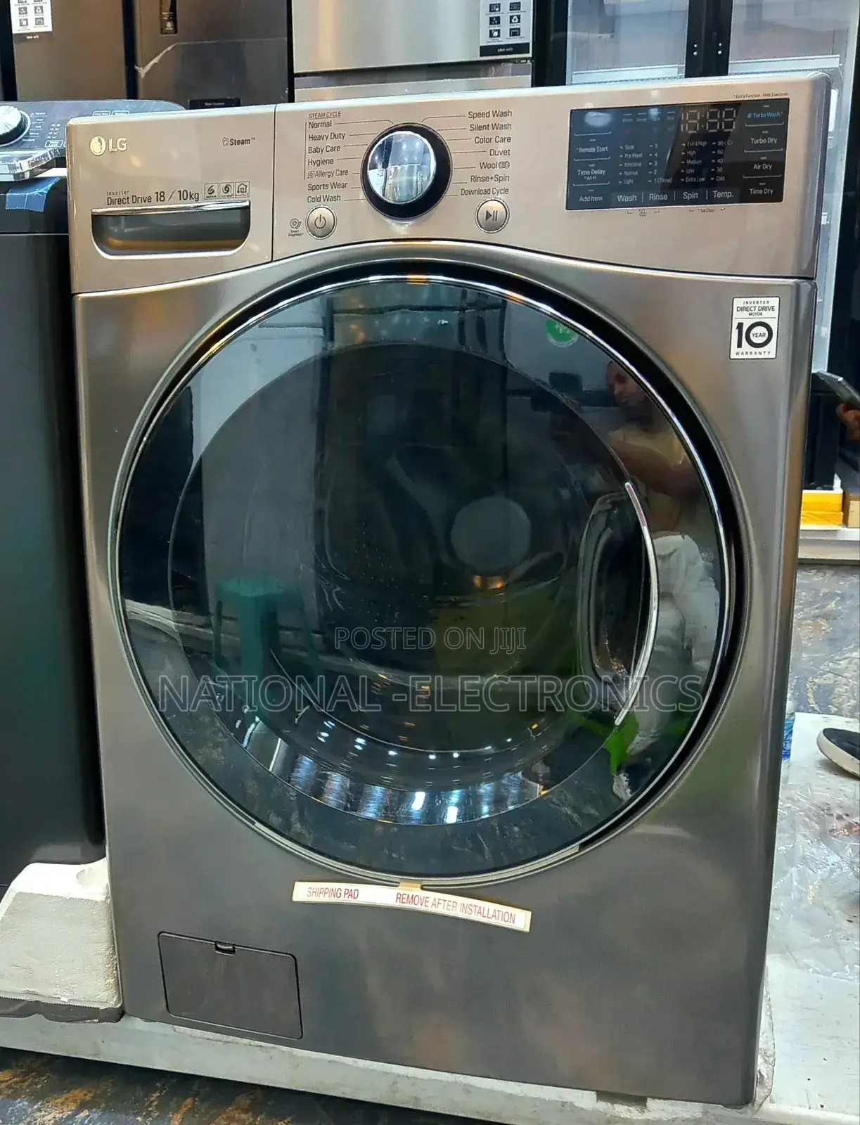 Lg Automatic Washing Machine 18/10kg Full Automatic Steam Direct Drive