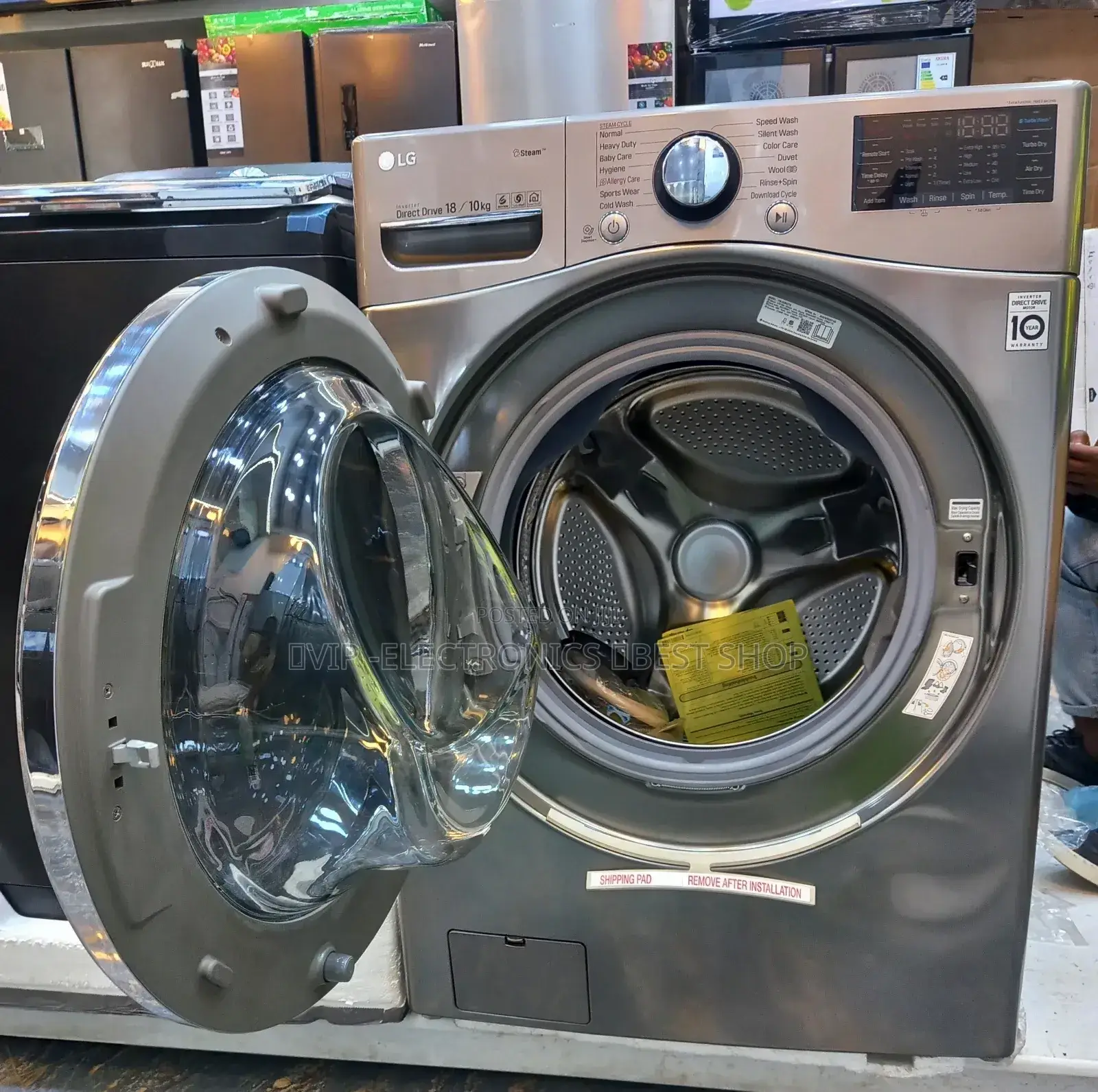 Lg Automatic Washing Machine 18/10kg Full Automatic Steam Direct Drive