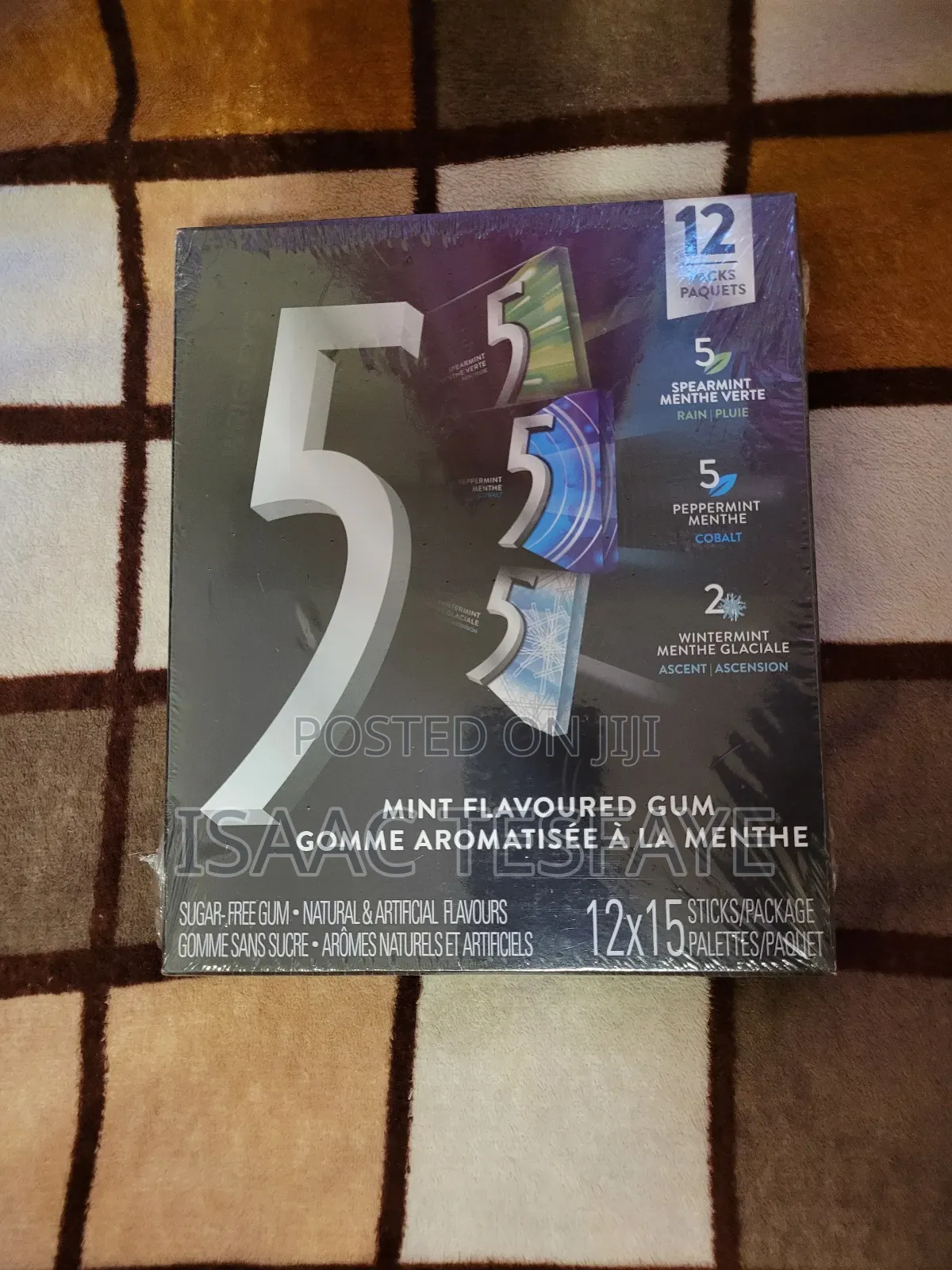 5 Gum Mint Flavoured Variety Pack (12 Packs) From Canada