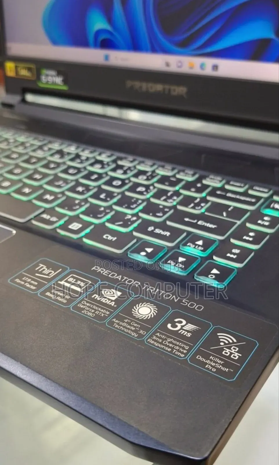 New Laptop Acer Predator Helios 300 16GB Intel Core I7 SSD 1T